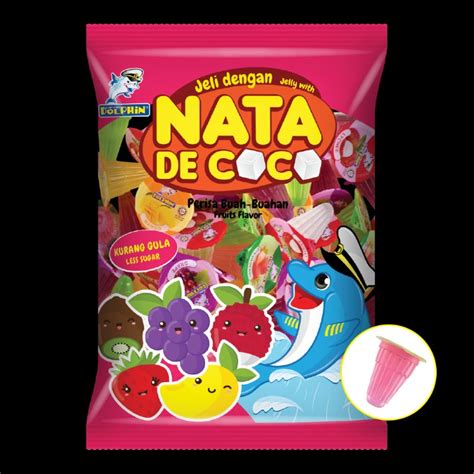 TKM Captain Dolphin Jelly With Nata De Coco Fruits Flavour 256g