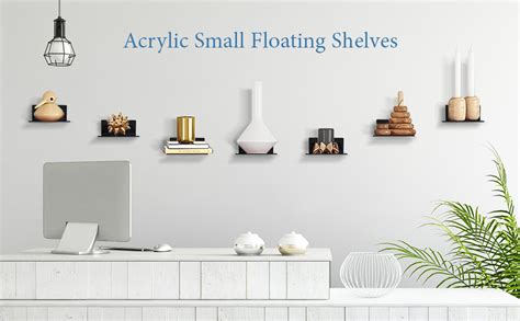 Amazon Pack Acrylic Floating Shelves For Wall Wall Mounted