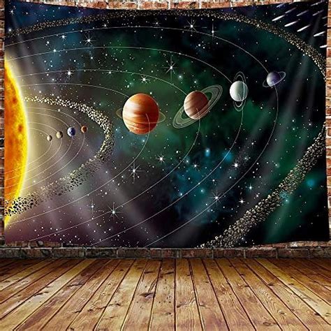 Outer Space Planets Tapestry Universe Galaxy Tapestry Wall Hanging For