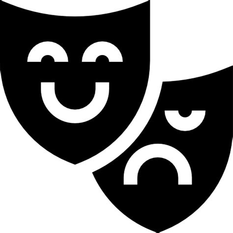 Theatre Mask Basic Straight Filled Icon