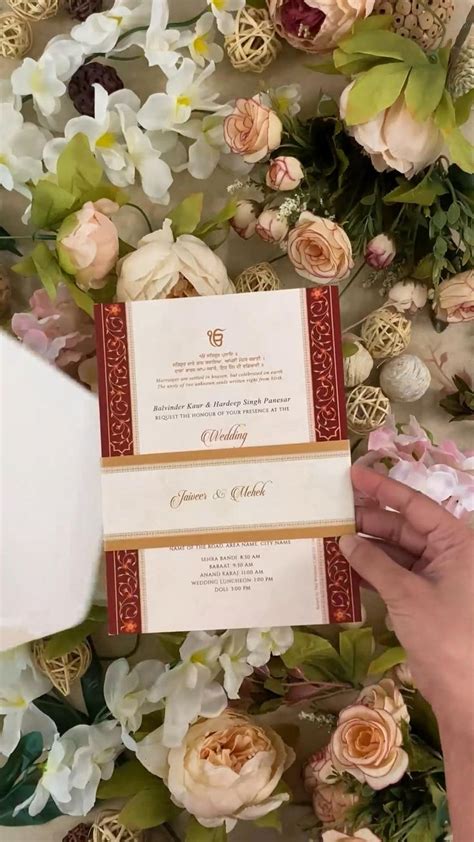 Royal Indian Wedding Invitation By Rohan Aparna Video Indian