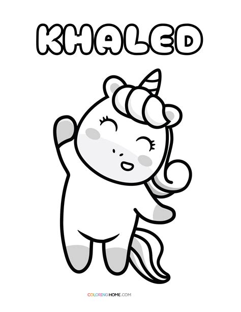 Khaled Name Coloring Pages Coloring Nation