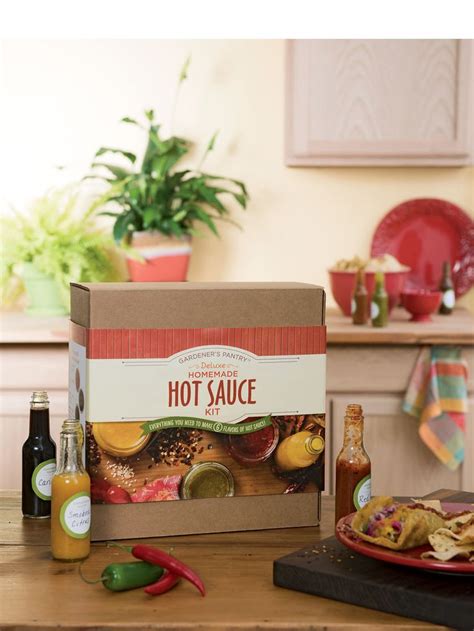 Deluxe Hot Sauce Making Kit For 6 Flavors Of Homemade Hot Sauce Hot Sauce Kit Homemade Hot