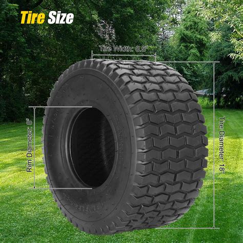 X Lawn Mower Tires X X Pr Turf Tires With Rims For Lawn