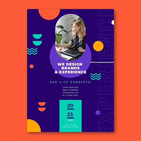 Free Vector Graphic Designer Poster Template