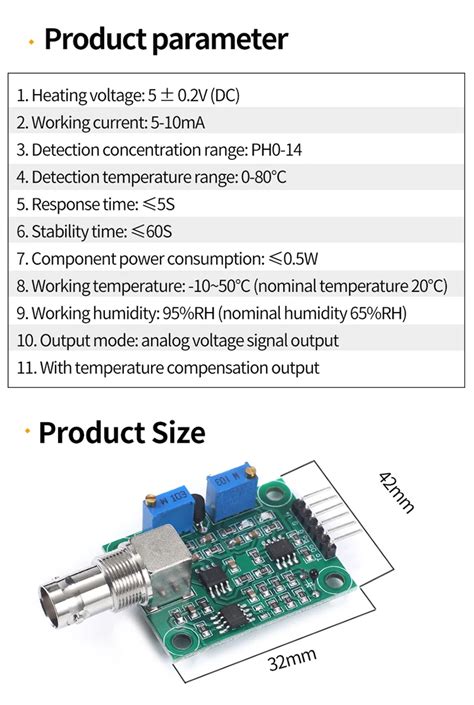 Analog PH Sensor Meter Kit PH 4502C Liquid PH 0 14 Value Detection