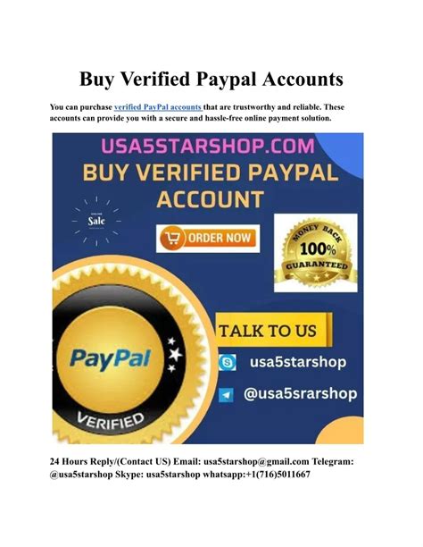 Ppt Buy Verified Paypal Accounts Powerpoint Presentation Free