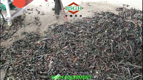 How To Separate Copper And Plastic From Scrap Car Cables Wires Cable