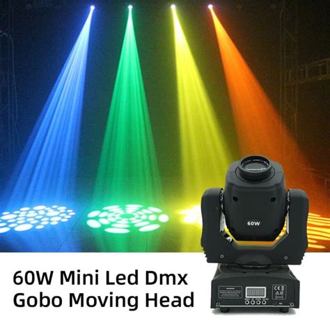 60W Mini Led Dmx Gobo Moving Head Spot Light สำหรบคลบ Dj Stage