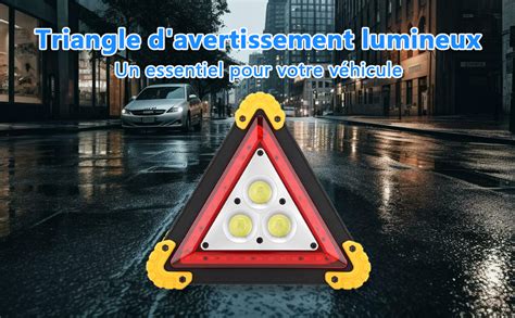 Lumi Re De Triangle D Urgence Led W Triangle De Panne De Voiture