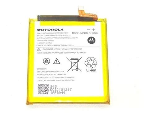 Bateria Motorola Kg40 Moto G8 Play Xt2015 One Macro Original