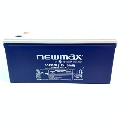 Batería De Gel 12v 150a Newmax Eco Green Solar