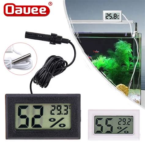 Oauee Mini Hygrom Tre Num Rique Therye Cran Lcd Sonde Tanche Jauge