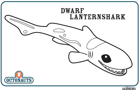 Dwarf Lanternshark Octonaut Creature Coloring page Printable