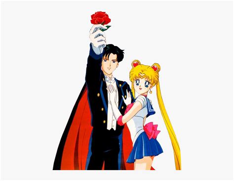 Sailor Moon And Tuxedo Mask Wedding Kiss