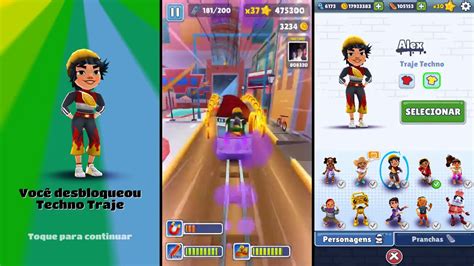 SUBWAY SURFERS ALEX SURFISTA DE MONACO TRAJE TECHNO YouTube