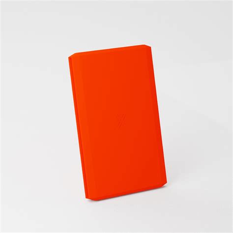 Neon Orange Wallet With Magsafe