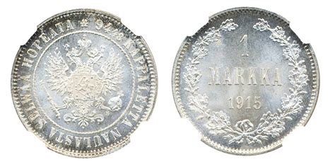 Coins Finland Nicholas Ii Markkaa Philea