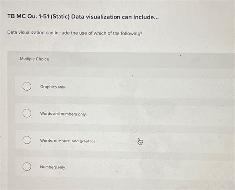 Solved Tb Mc Qu Static Data Visualization Can Chegg