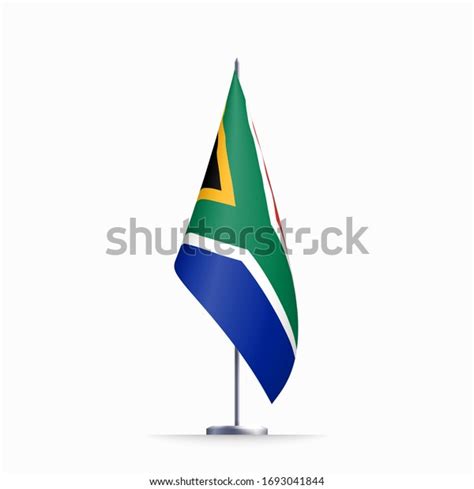 South Africa Flag State Symbol Isolated Stock Vector (Royalty Free ...