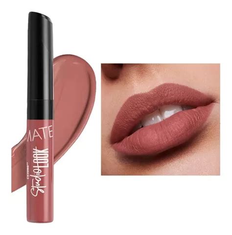 Labial L Quido Mate Studio Look Tono Rose Nude Cyzone Mercadolibre