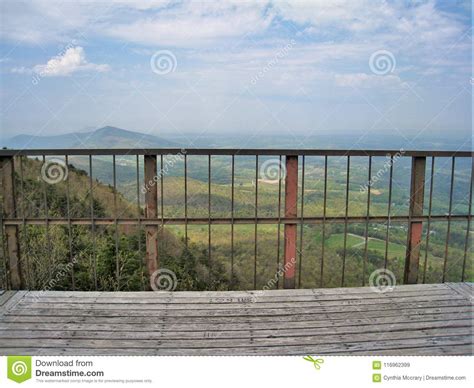 Observation Tower at Hanging Rock State Park Stock Image - Image of ...