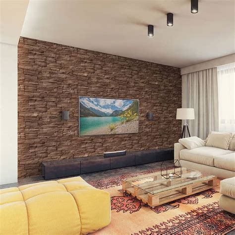 Peninsula Earth Concrete Stacked Stone Ledger Wall Panels Terrado