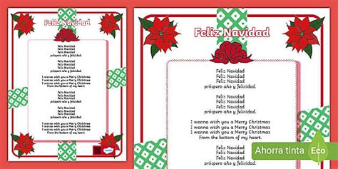 Villancico Feliz Navidad Teacher Made Twinkl