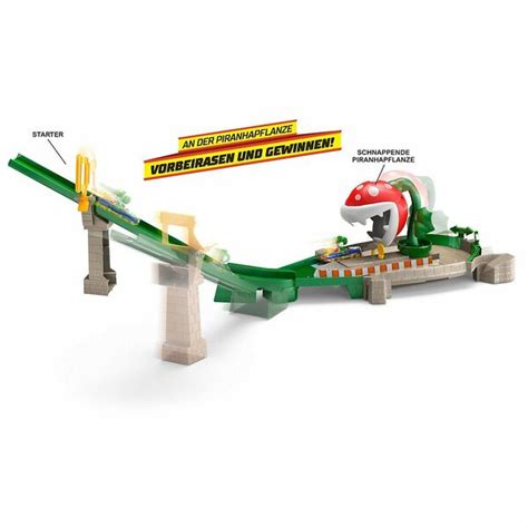 Mattel Autorennbahn Hot Wheels Mario Kart Piranha Pflanzen Trackset Von OTTO Ansehen