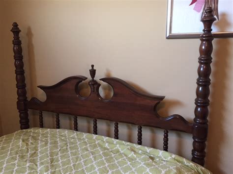 Lillian Russell Black Walnut Bedroom Set Pieces Plus Mirror For Sale