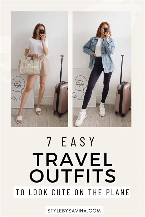 7 Easy To Copy Travel Outfits Chic Travel Outfit Summer Airplane