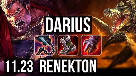 Darius Vs Renekton Top Quadra 13m Mastery 500 Games Na Master