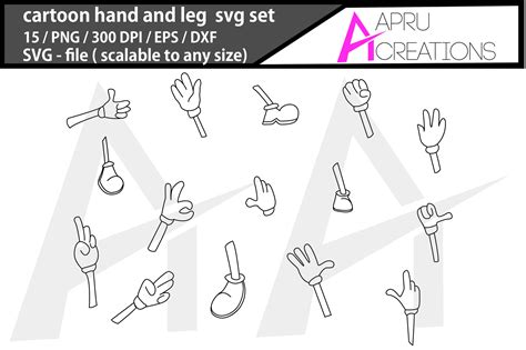 Cartoon Hands And Legs Vector Graphic By Aparnastjp Creative Fabrica