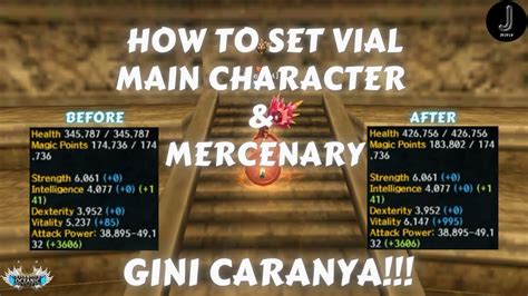 Atlantica Oceanic HOW TO SET VIAL MAIN CHARACTER MERCENARY BEGINI