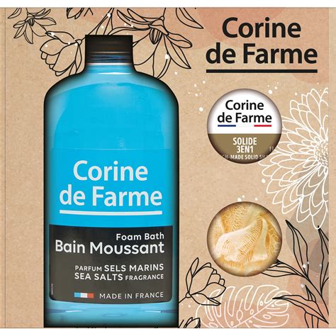 Coffret Bain Moussant Marin Solide En Fleur De Douche Corine De