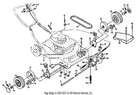 Poulan Pro Riding Mower Deck Belt Diagram