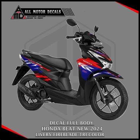 Decal Honda Beat New Fullbody Livery Fireblade Fullbody Beat