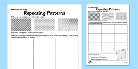 Repeating Patterns Worksheet Primary Resources Twinkl