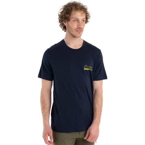 Icebreaker M Mer Tech Lite Ii Ss Tee Mountain Midnight Navy T