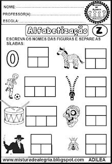 Atividades De Alfabetiza O Autoditados E Separa Es Sil Bicas