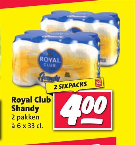 Royal Club Shandy 2 Pakken à 6 X 33 Cl Aanbieding Bij Nettorama