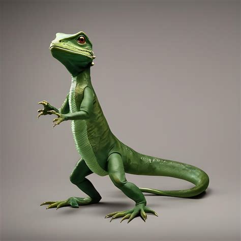 Premium AI Image | anthropomorphic lizard