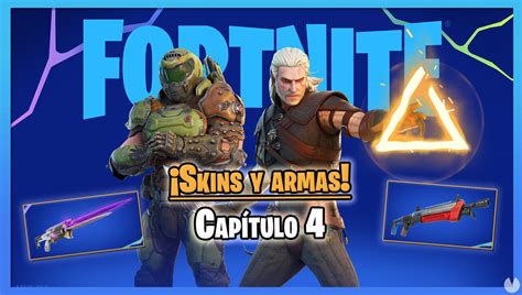 Fortnite Capítulo 4 T1 Todas Las Nuevas Armas Y Skins Del Pase De