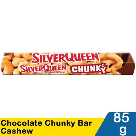 Silver Queen Chocolate Chunky Bar Cashew Pck 100g Klikindomaret