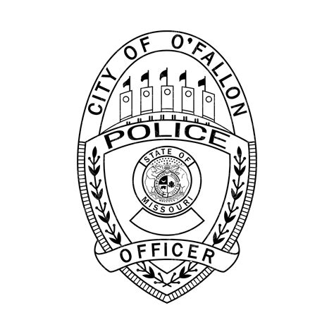 O fallon missouri police badge svg city police department officer