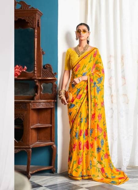 Amaya By Stavan Georgette Saree Catalog The Ethnic World