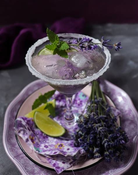 Lavender Martini Vermouth Cocktail With Lavender Simple Syrup