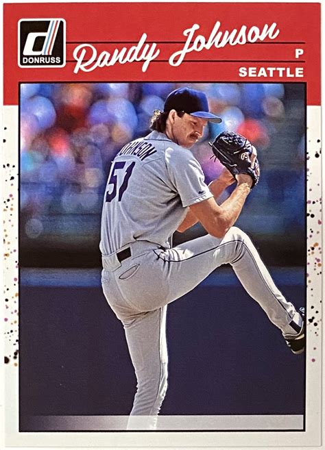 Randy Johnson Panini Donruss Baseball Seattle Mariners Retro Card