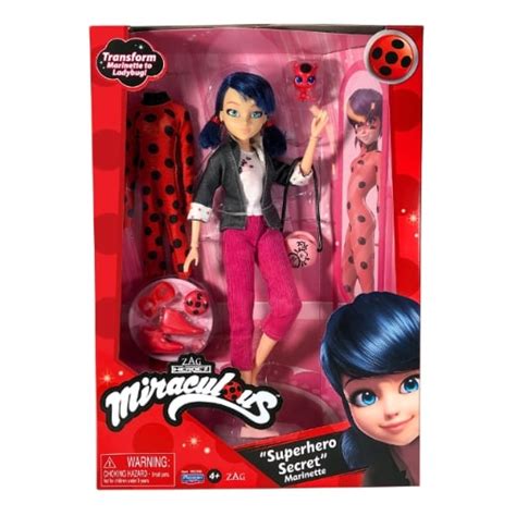 Poupée pack de 2 de 26 cm Ladybug et ses 2 tenues MIRACULOUS le pack