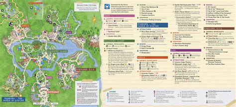 Animal Kingdom Map Walt Disney World - Updated July 2020!